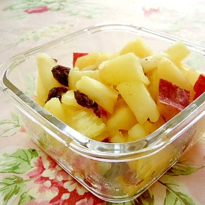 ほんわりラム❤薩摩芋と林檎の簡単ラム・コンポート❤